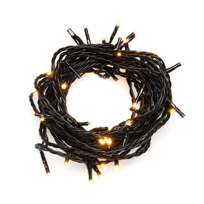 lampenwelt LED-Lichterkette außen 200-fl. schwarz/bernstein Günstig kaufen