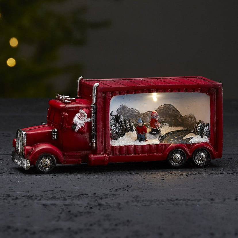 lampenwelt Merryville - LED-Dekolampe Weihnachtsmanntruck