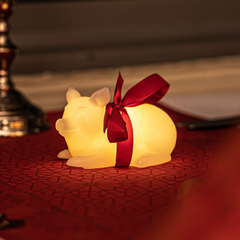 lampenwelt LED-Dekoleuchte Emma Pig aus Wachs Cyber Monday