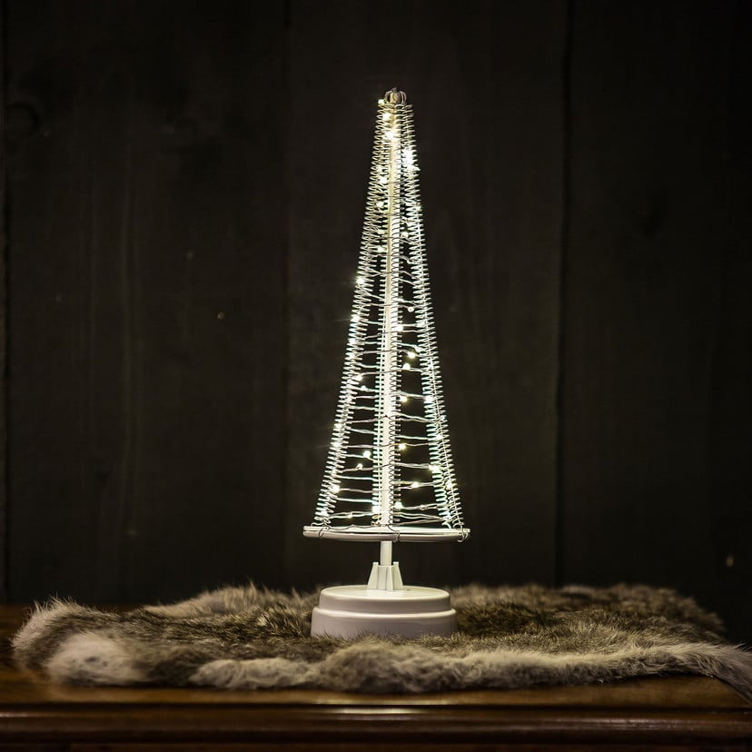 lampenwelt Baum Santa's Tree Draht silber Höhe 33 5 cm Osterangebot