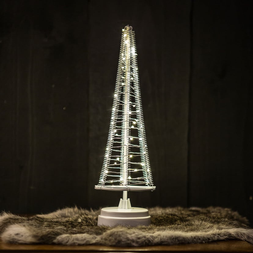 lampenwelt Baum Santa's Tree Draht silber Höhe 33 5 cm Osterangebot