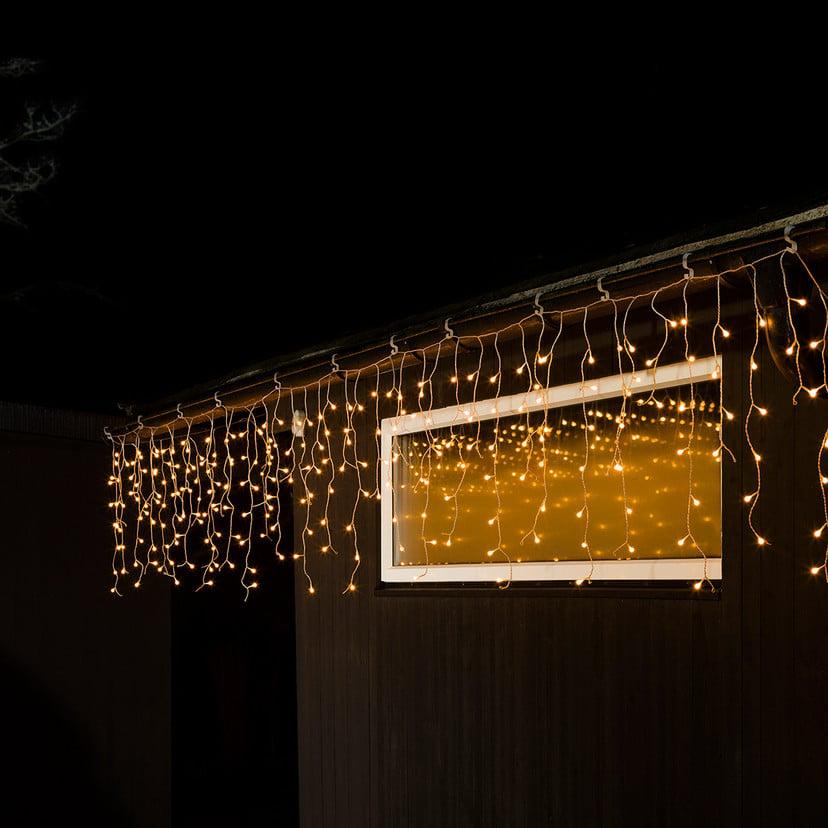 lampenwelt LED-Lichtervorhang Eisregen warmweiß transp. 5m Exklusive Angebote