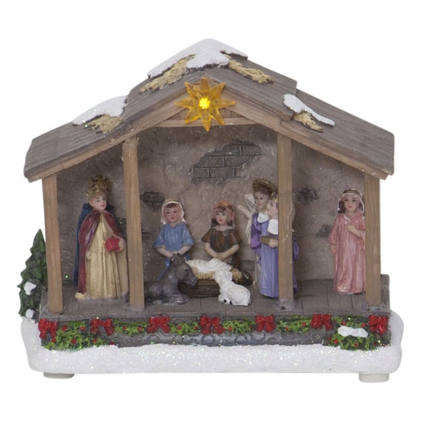 lampenwelt LED-Dekoleuchte Nativity Batteriebetrieb 19 cm