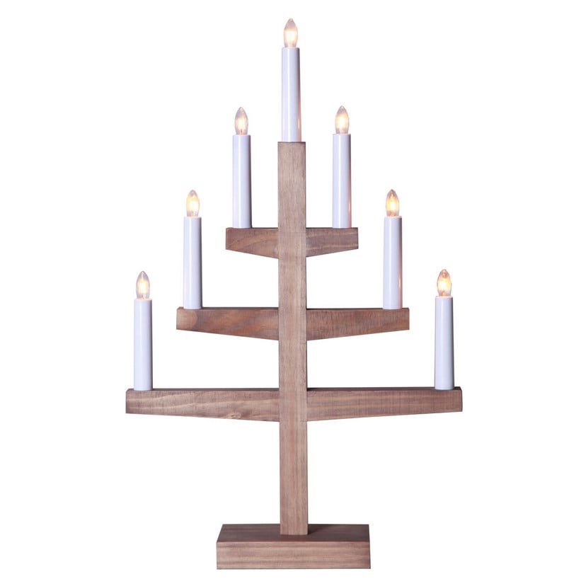 lampenwelt Kerzenleuchter Trapp aus Holz 54 cm Super Sparpreis