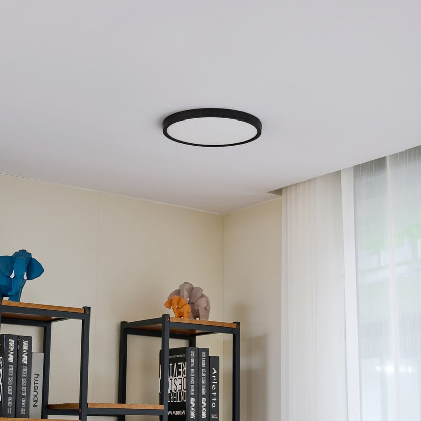 lampenwelt Lindby LED-Deckenleuchte Pravin Ø 30 cm CCT schwarz Bis zu 55% Rabatt