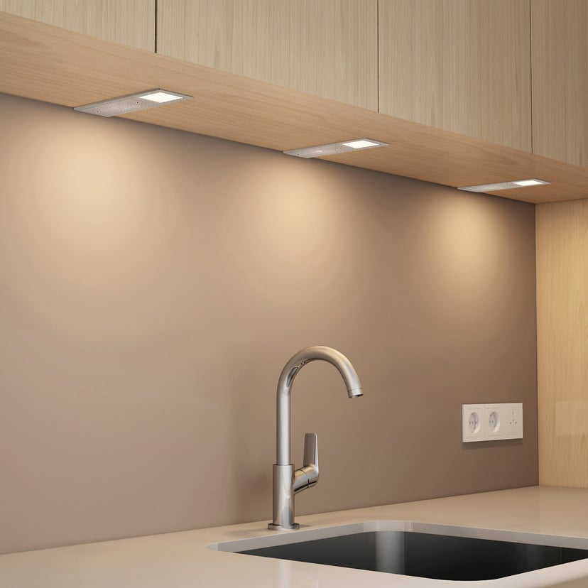 lampenwelt Arcchio LED-Unterbaulampen Nortra 3er-Set grau Alu Riesige Rabatte