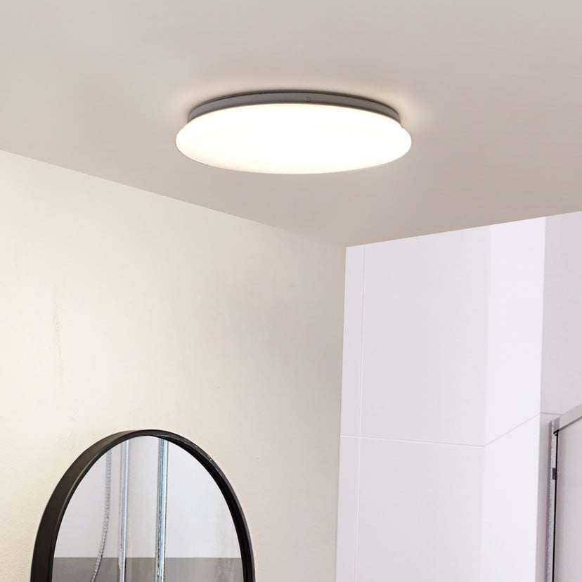 lampenwelt Lindby LED-Deckenleuchte Eovi Ø 33 cm weiß 4.000 K Clearance-Verkauf