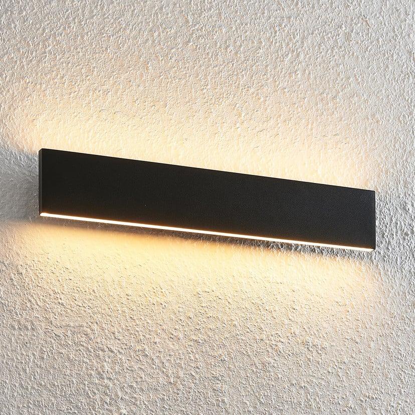lampenwelt Lindby LED-Wandlampe Ignazia 47cm schwarz Metall up/down Im Verkauf