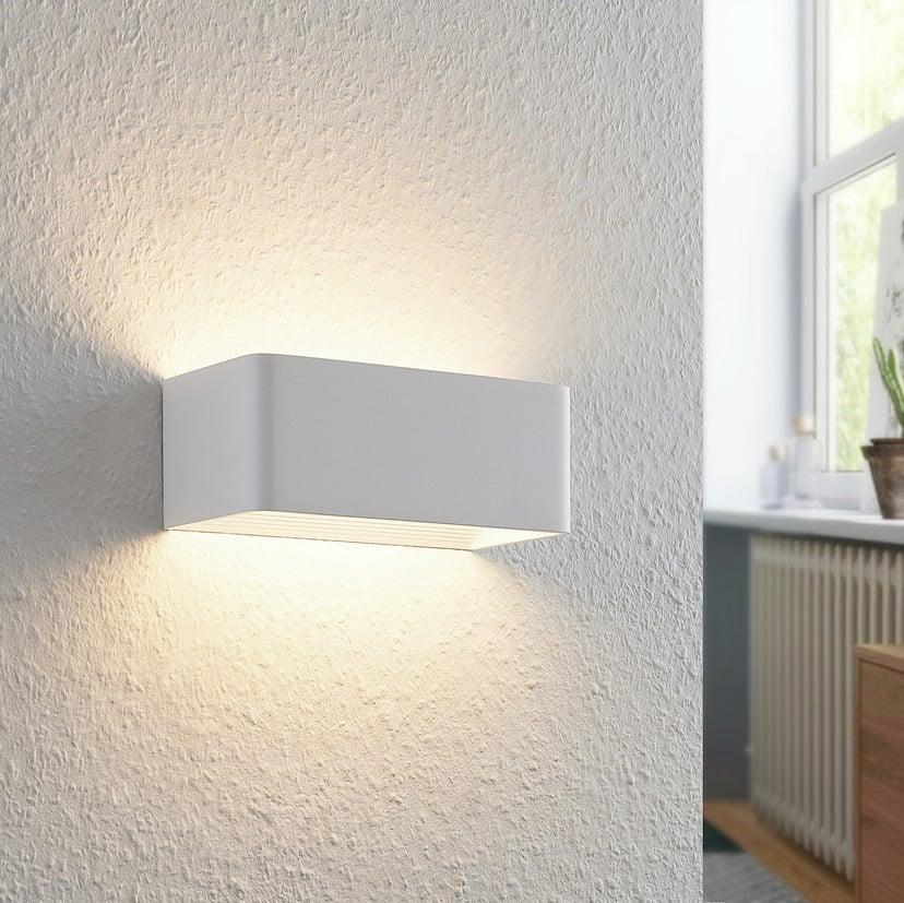 lampenwelt Arcchio LED-Wandlampe Karam 20 cm weiß Metall up/down