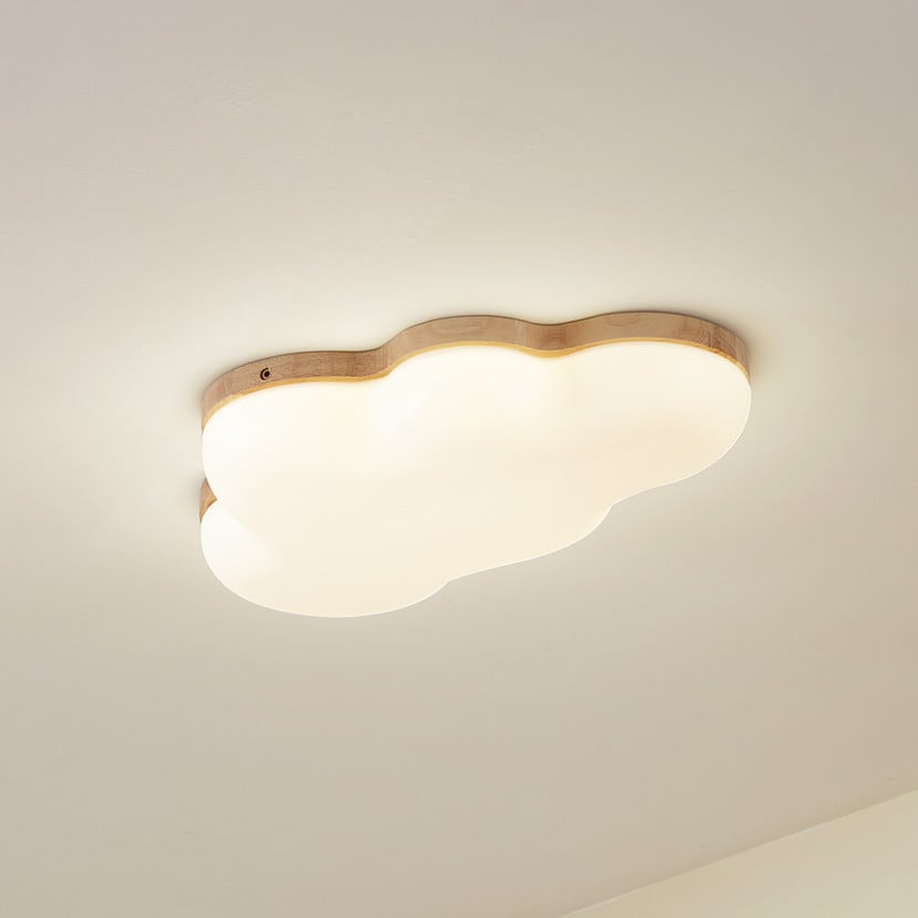 lampenwelt Lindby LED-Deckenleuchte Pilvi Kunststoff Wolke 50 cm
