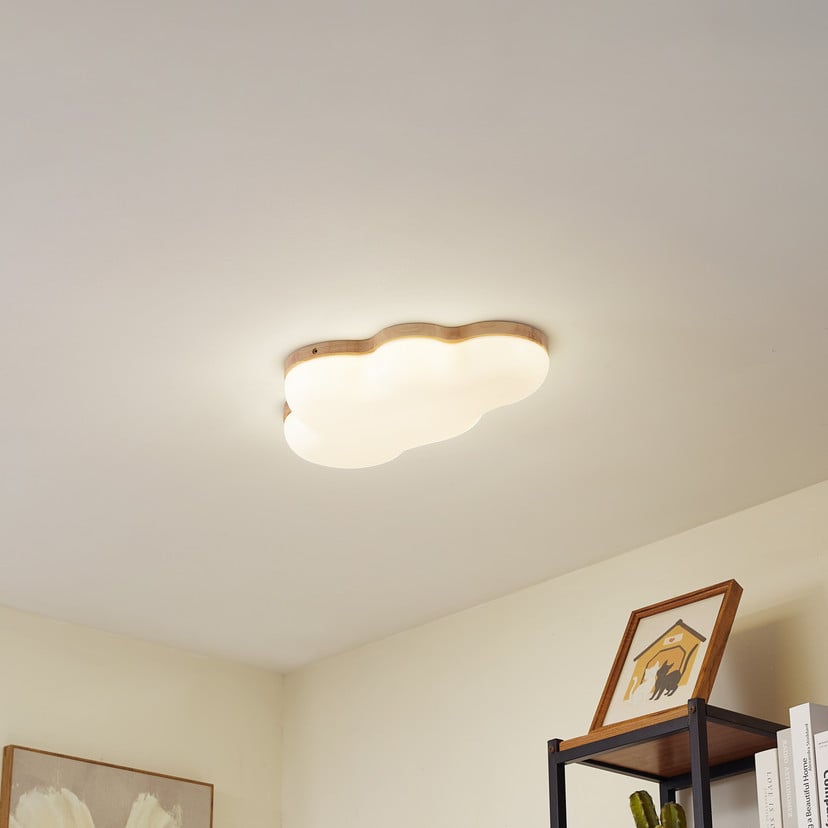 lampenwelt Lindby LED-Deckenleuchte Pilvi Kunststoff Wolke 50 cm Auslauf