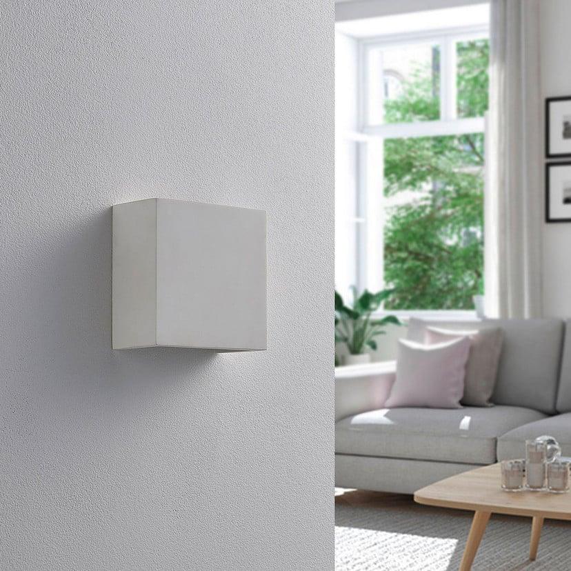 lampenwelt Lindby LED-Wandleuchte Anneke weiß Gips 13 cm up/down Hotsell