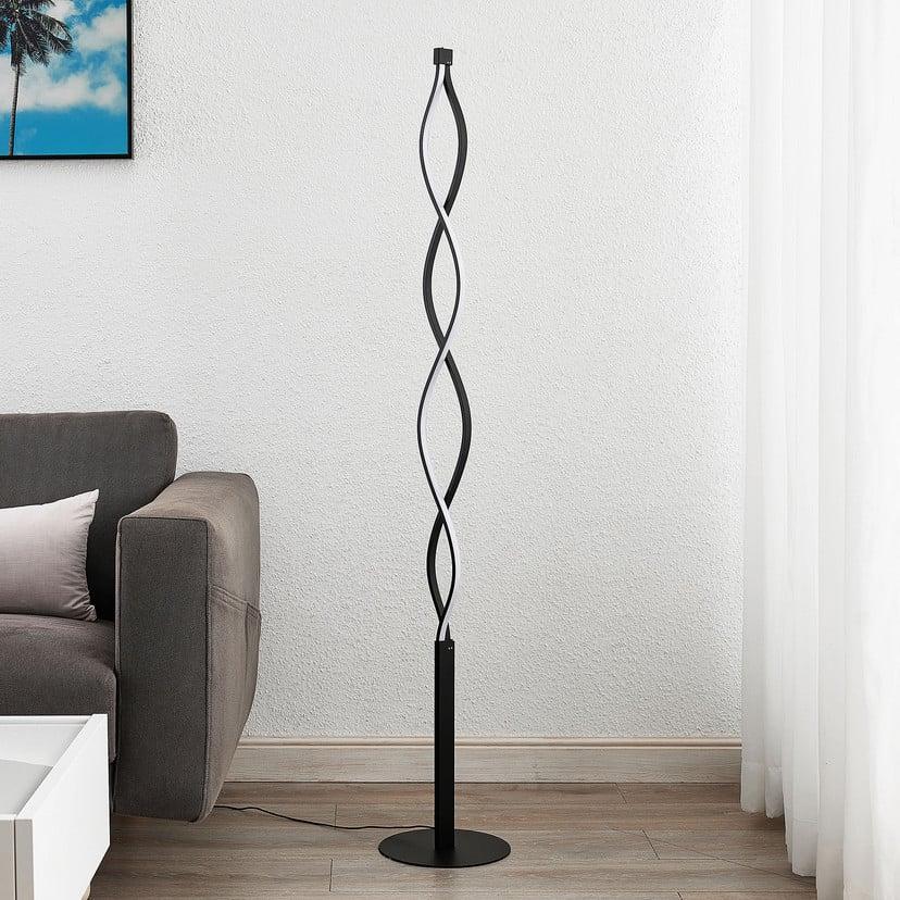 lampenwelt Lindby LED-Stehleuchte Welina schwarz 150 cm dimmbar im Angebot