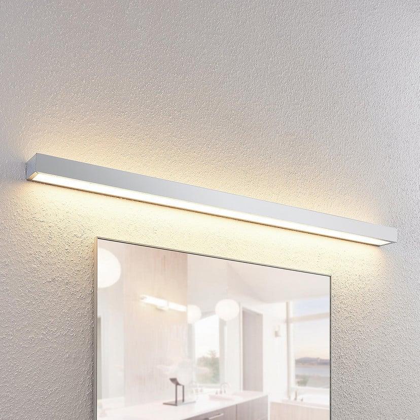 lampenwelt Lindby LED-Bad-Wandleuchte Layan 120 cm chrom Metall Limitierter Zeitrabatt