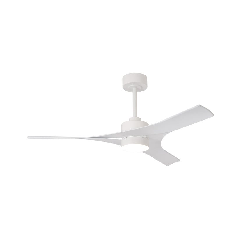 lampenwelt LED-Deckenventilator Thai weiß DC-Motor leise Ø 122 cm CCT