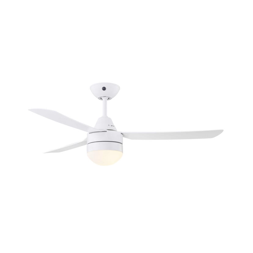 lampenwelt Beacon Deckenventilator mit Licht Megara weiß Ø 122 cm leise Räumungsverkauf