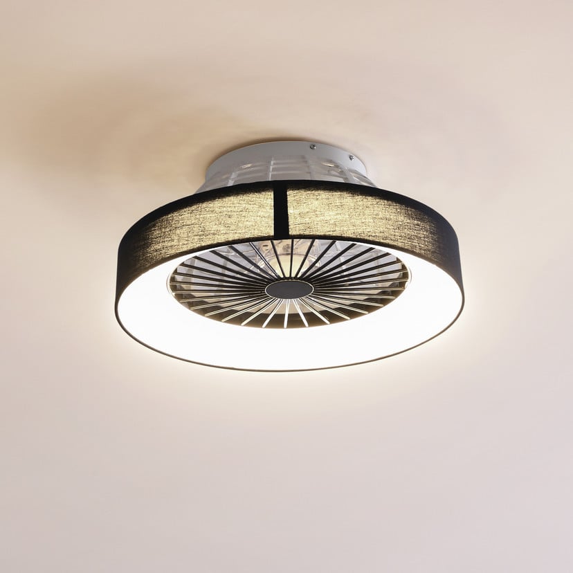 lampenwelt Lindby LED-Deckenventilator Mace schwarz leise Ø 47 cm Tägliche Deals