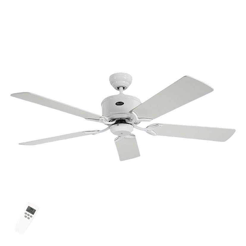lampenwelt Schlichter Deckenventilator Eco Elements weiß-grau Kostenloser Versand international